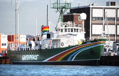Greenpeace is een zeer actieve tegenstander van de uitbreiding van Lelystad Airport.